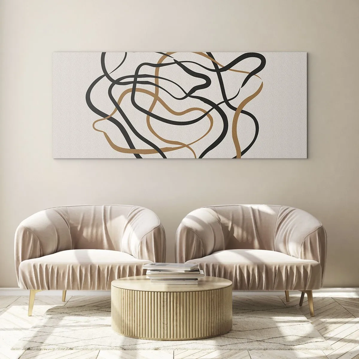 Obraz na skle - Všechno se pokroutilo - 100x40 cm