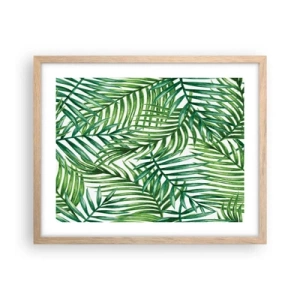 Plakát v rámu světlý dub - Pod zeleným baldachýnem - 50x40 cm