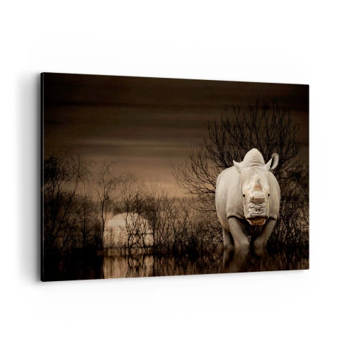 Obraz na plátně - Bílý proti přírodě - 120x80 cm