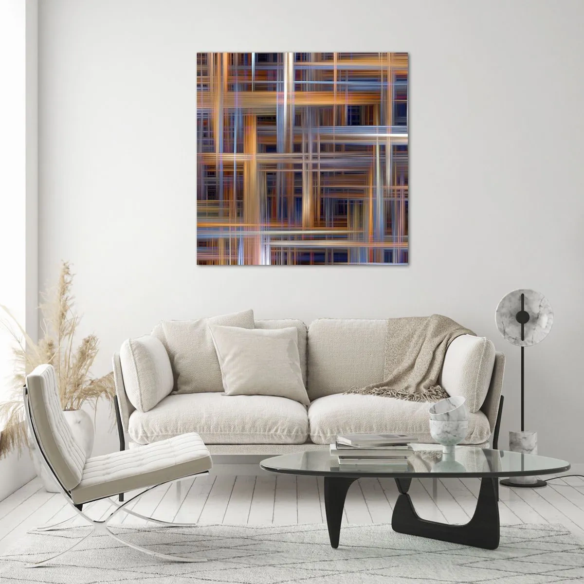 Obraz na skle - Utkané ze světla - 60x60 cm