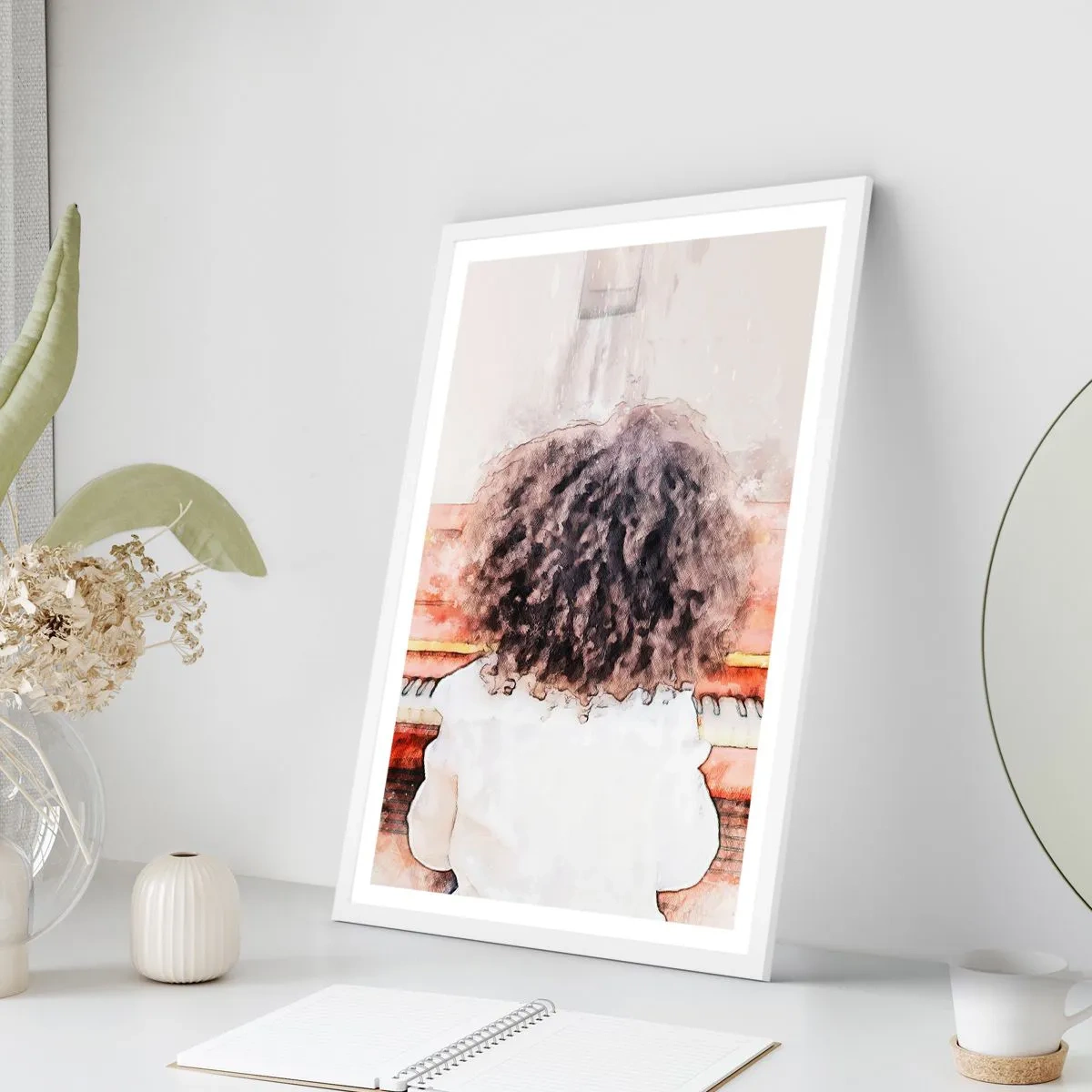 Plakát v bílém rámu - V novém světě - 61x91 cm