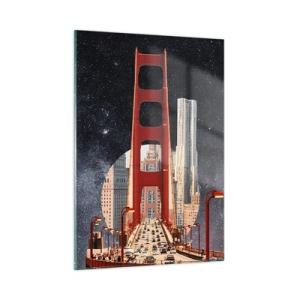 Obraz na skle - Vždy uprostřed - 50x70 cm