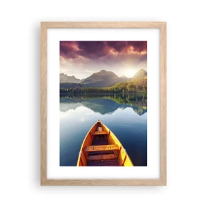 Plakát v rámu světlý dub - Nic proti přírodě - 30x40 cm