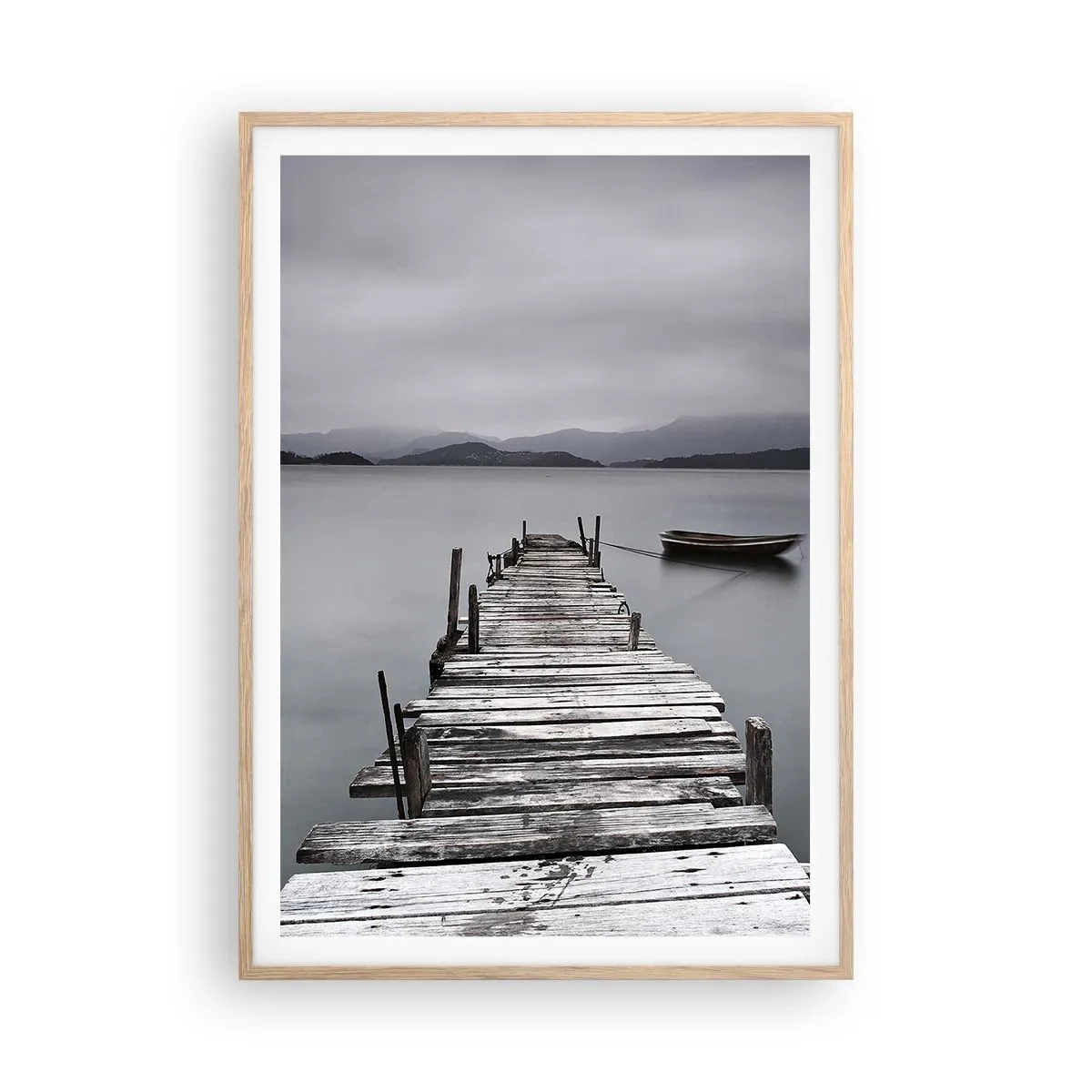 Plakát v rámu světlý dub - Zítra můžeš vyrazit - 70x100 cm