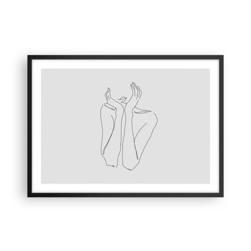 Plakát v černém rámu - O čem sní dívky - 70x50 cm