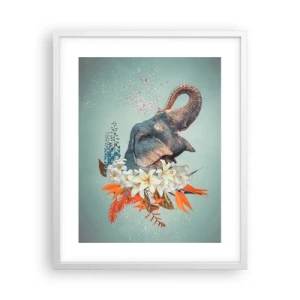 Plakát v bílém rámu - Řev radosti - 40x50 cm