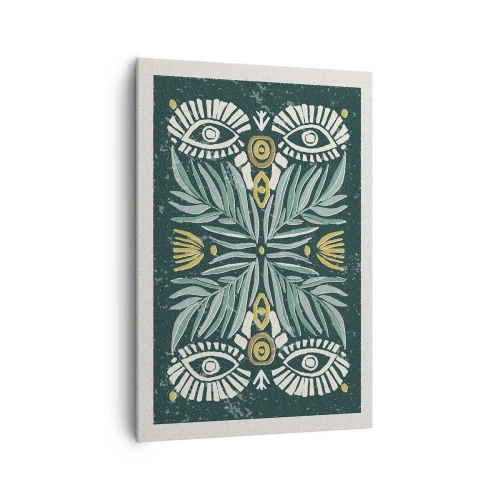 Obraz na plátně - Jako lidová vystřihovánka - 70x100 cm