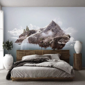 Fototapeta Premium Canvas - Pohled surrealisty - Abstrakce, Fantazie, ostrov - 100x70 cm