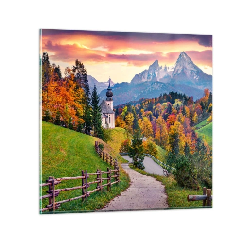 Obraz na skle - Naprosto ideální krajina - 40x40 cm