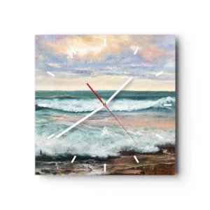 Nástěnné hodiny - Tady uhladíš duši - 40x40 cm