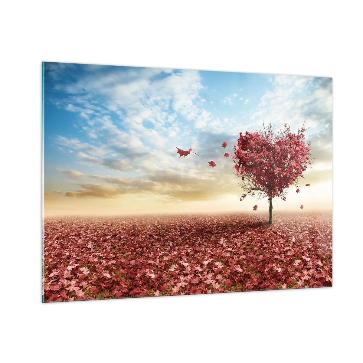 Obraz na skle - Zamiluj si také podzim - 100x70 cm