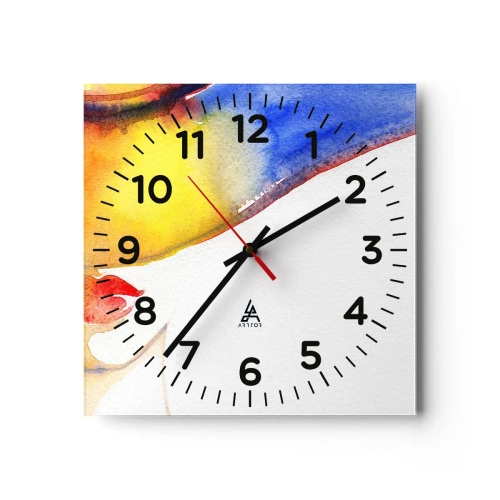 Nástěnné hodiny - Portrét dámy    - 40x40 cm