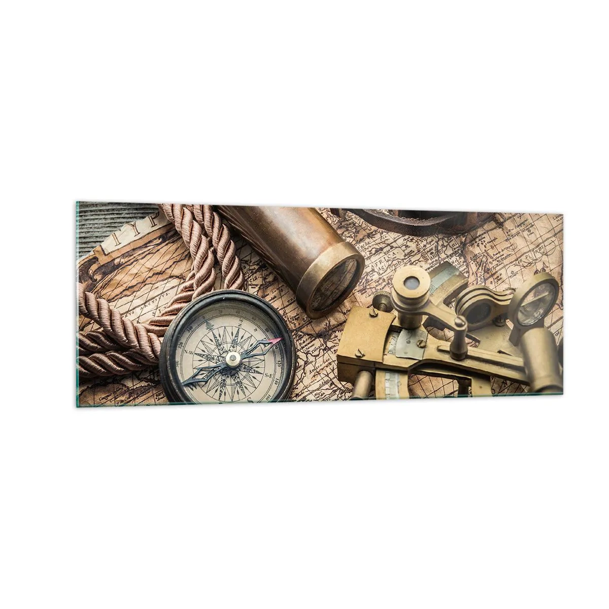 Obraz na skle - Urči směr - 140x50 cm