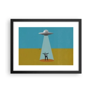 Plakát v černém rámu - Blízké setkání - 40x30 cm