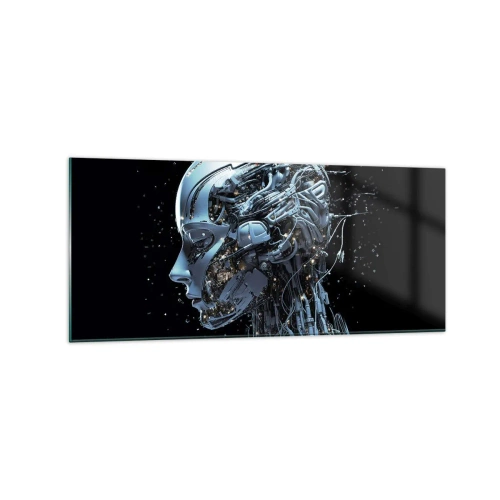 Obraz na skle - Technologie je žena - 120x50 cm