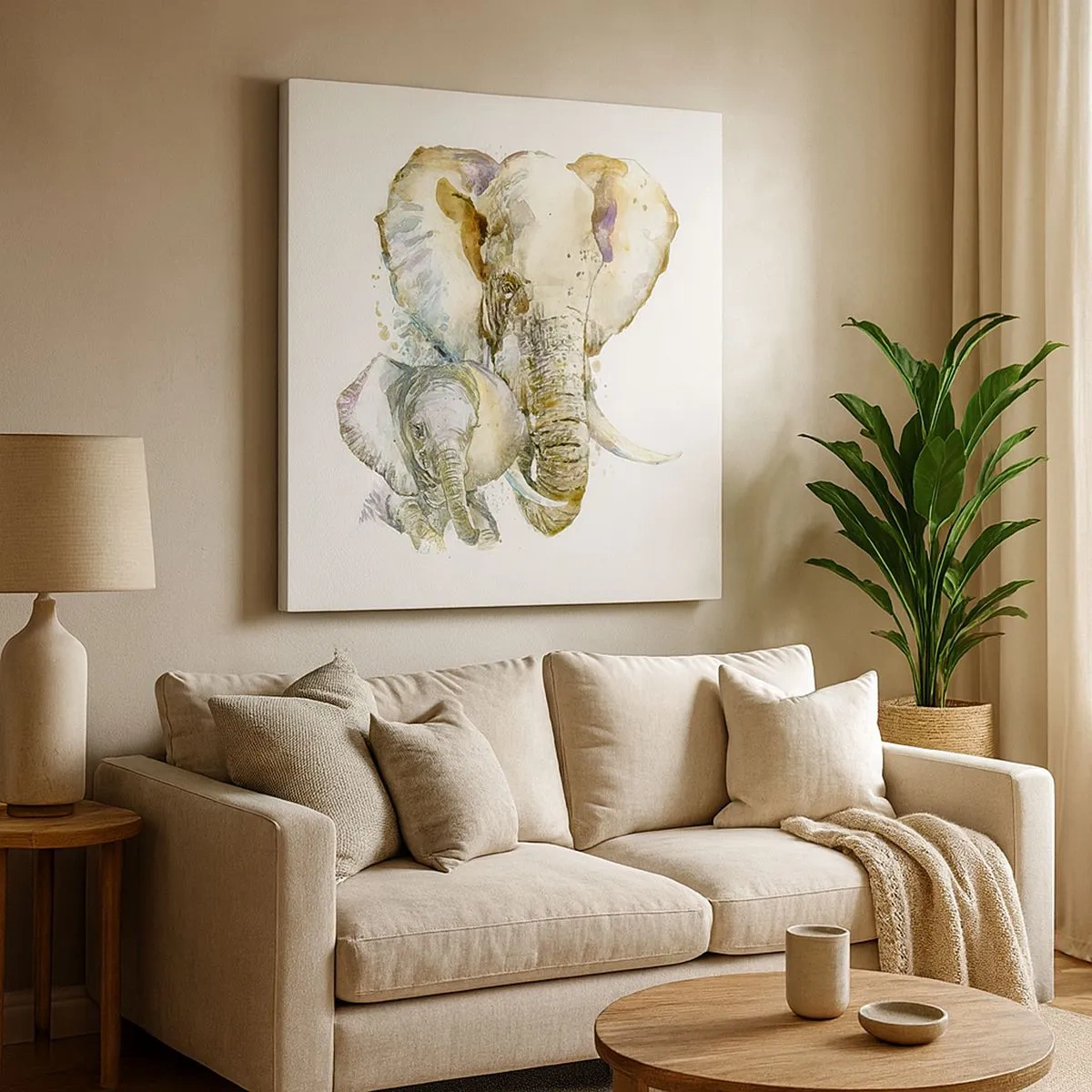 Obraz na plátně - Nejlépe je u mámy - 30x30 cm