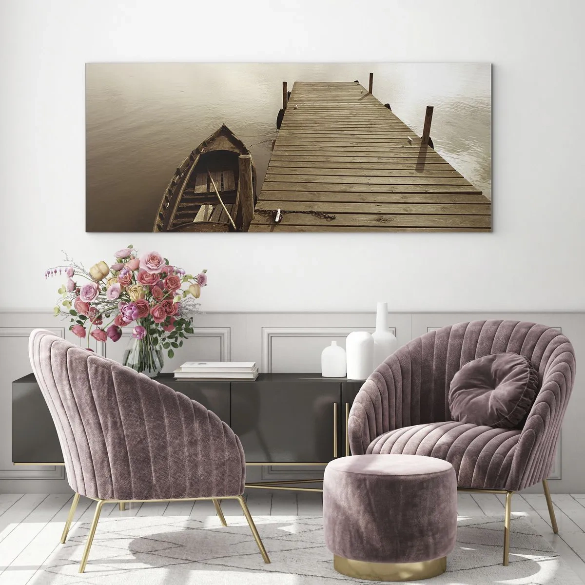 Obraz na skle - Velký klid - 100x40 cm