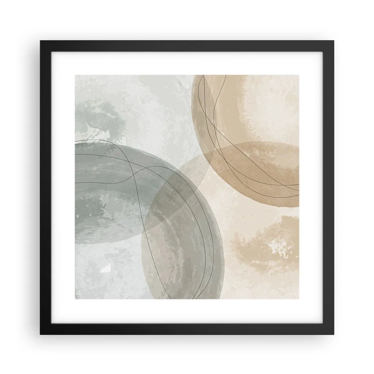 Plakát v černém rámu - Pronikání světů - 40x40 cm