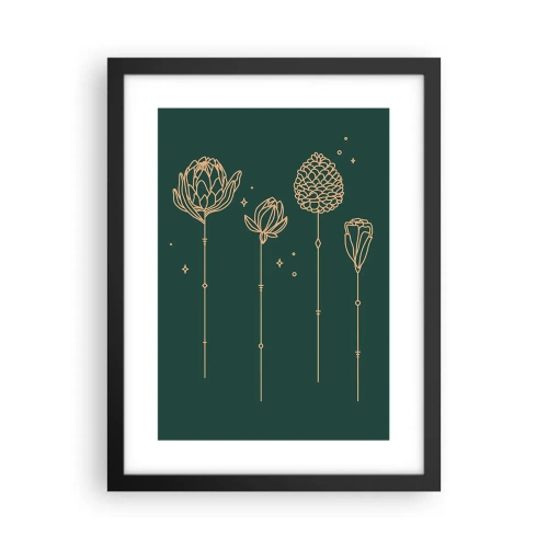 Plakát v černém rámu - Bylinky - 30x40 cm