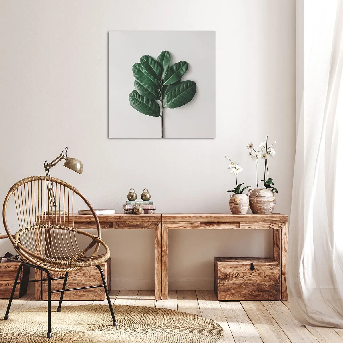 Obraz na plátně - Kresba samotné přírody - 40x40 cm