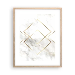 Plakát v rámu světlý dub - Pohled na nekonečno - 40x50 cm