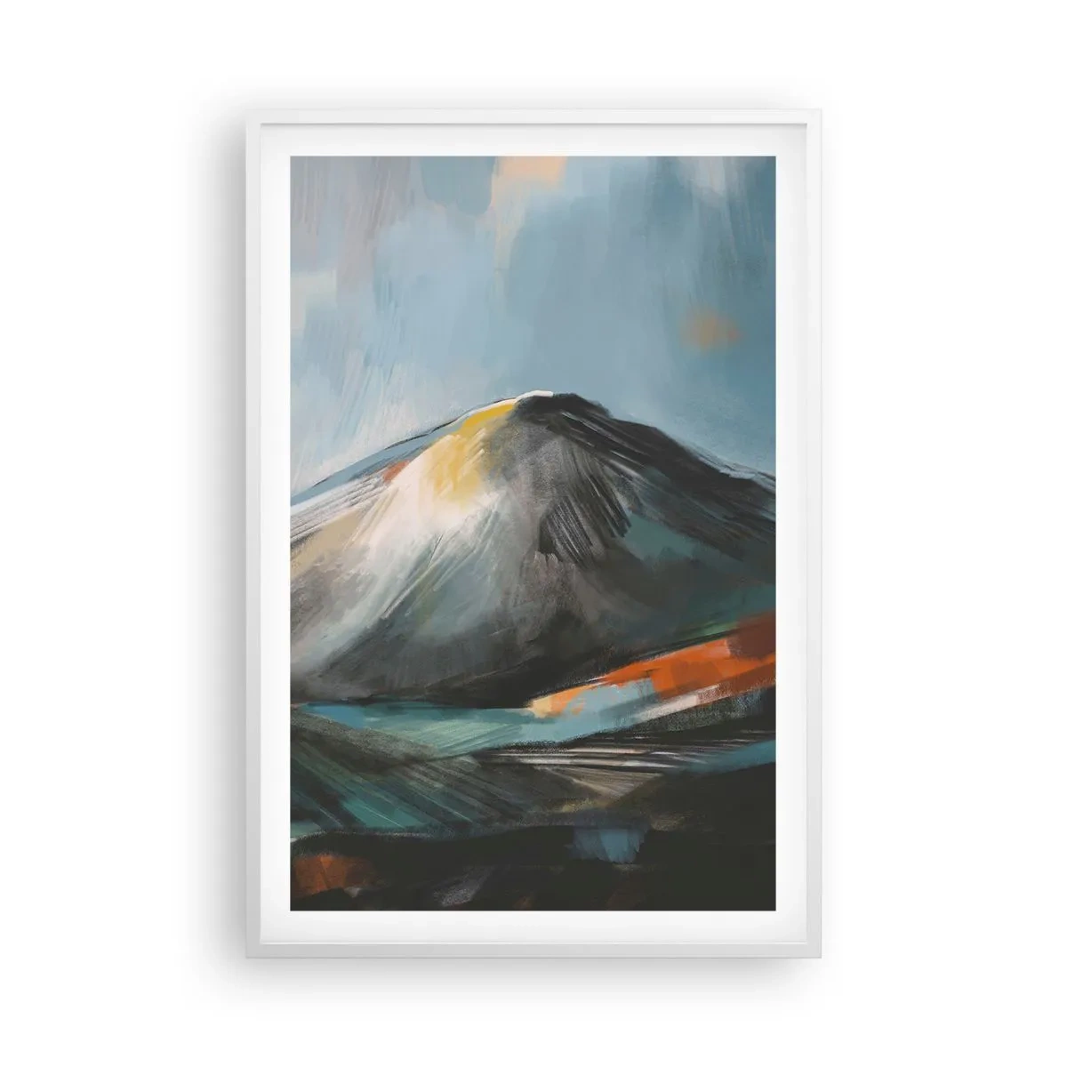 Plakát v bílém rámu - Syrové i krásné - 61x91 cm