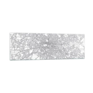 Obraz na skle - Mapa londýnského labyrintu - 160x50 cm