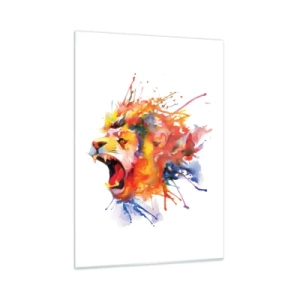 Obraz na skle - Vybuchnout hněvem  - 50x70 cm