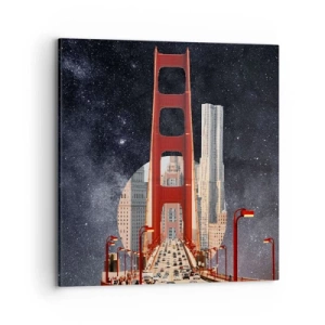 Obraz na plátně - Vždy uprostřed - 70x70 cm