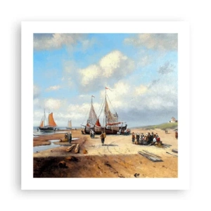 Plakát - Po úspěšném rybolovu - 50x50 cm