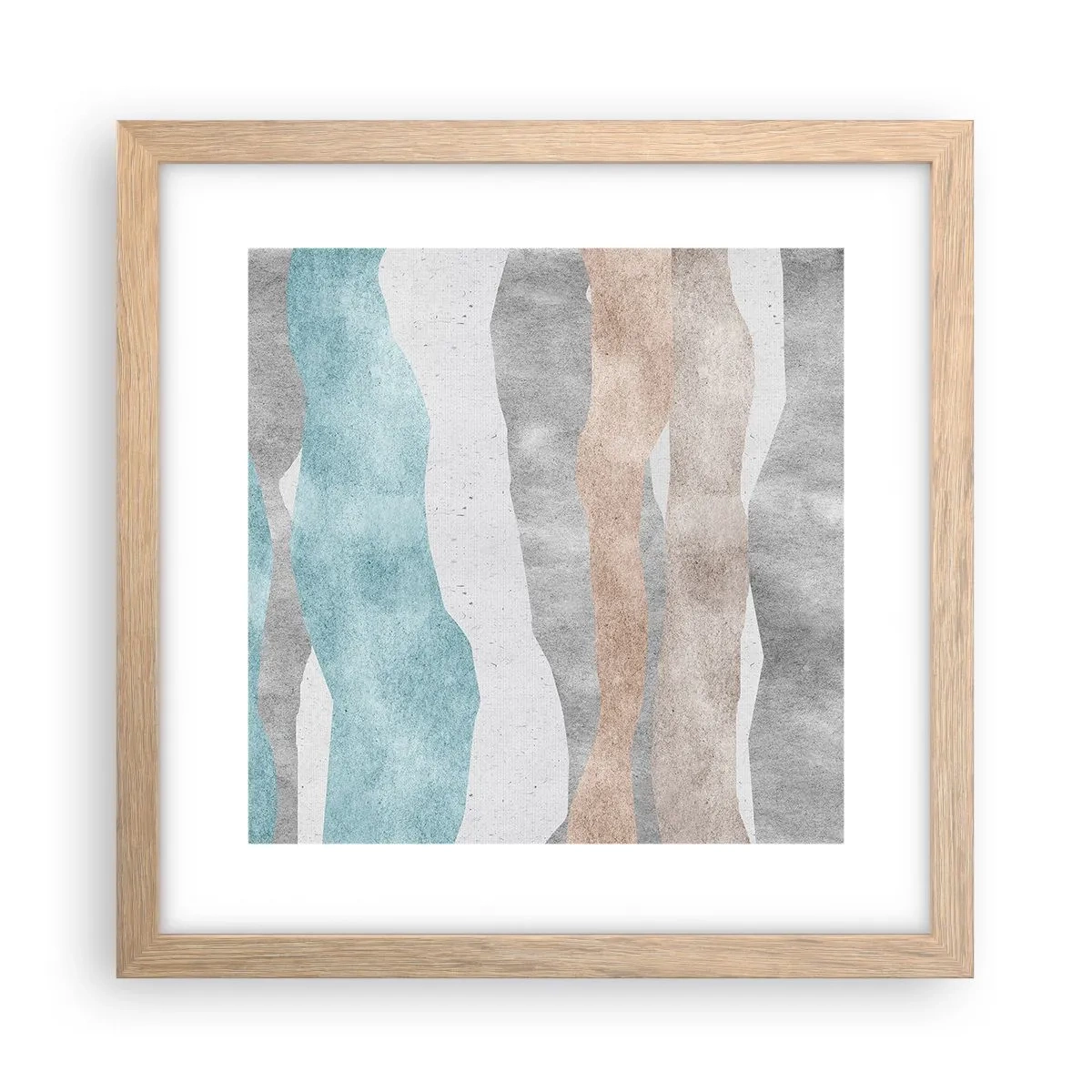 Plakát v rámu světlý dub - Studie blízkosti - 30x30 cm