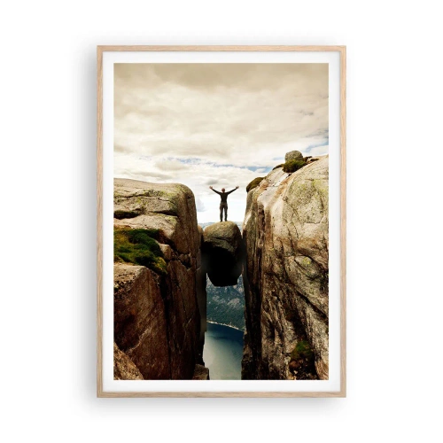 Plakát v rámu světlý dub - Jak se cítím?! - 70x100 cm