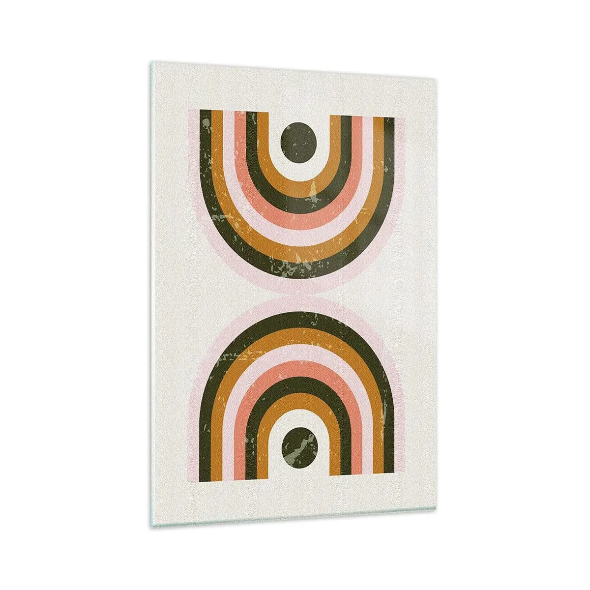 Obraz na skle - Dvojitá abstrakce - 80x120 cm