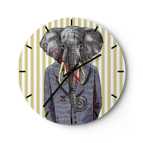 Nástěnné hodiny - Elegantní od přírody - 40x40 cm