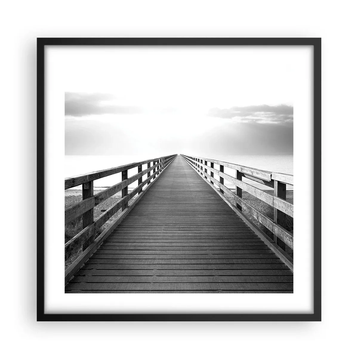 Plakát v černém rámu - Do dálky… - 50x50 cm