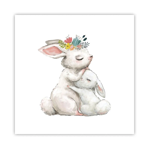 Plakát - Nejlepší je u mámy - 50x50 cm