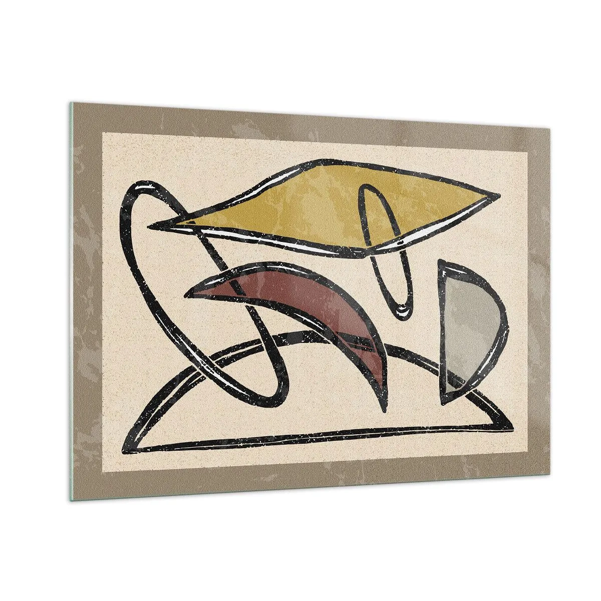 Obraz na skle - Svisle a vodorovně - 100x70 cm