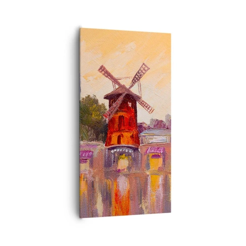 Obraz na plátně - Pařížské ikony – Moulin Rouge - 65x120 cm