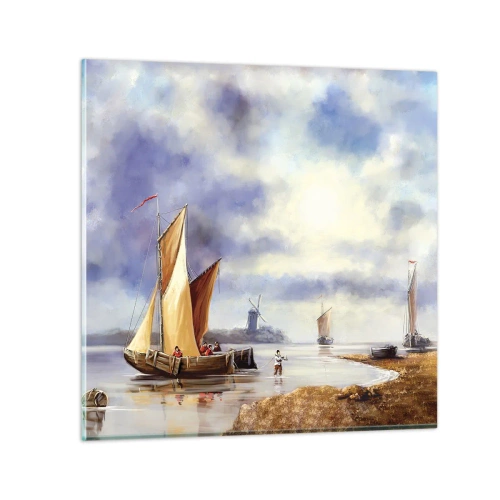 Obraz na skle - Návrat námořníků - 60x60 cm