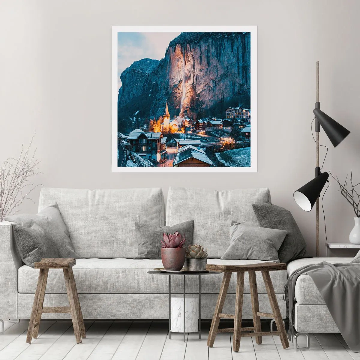 Plakát - Světlý duch zimy - 50x50 cm