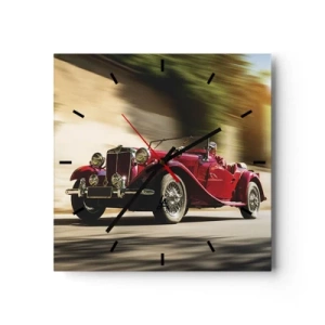 Nástěnné hodiny - Krásnější než Níké Samothrácká - 40x40 cm