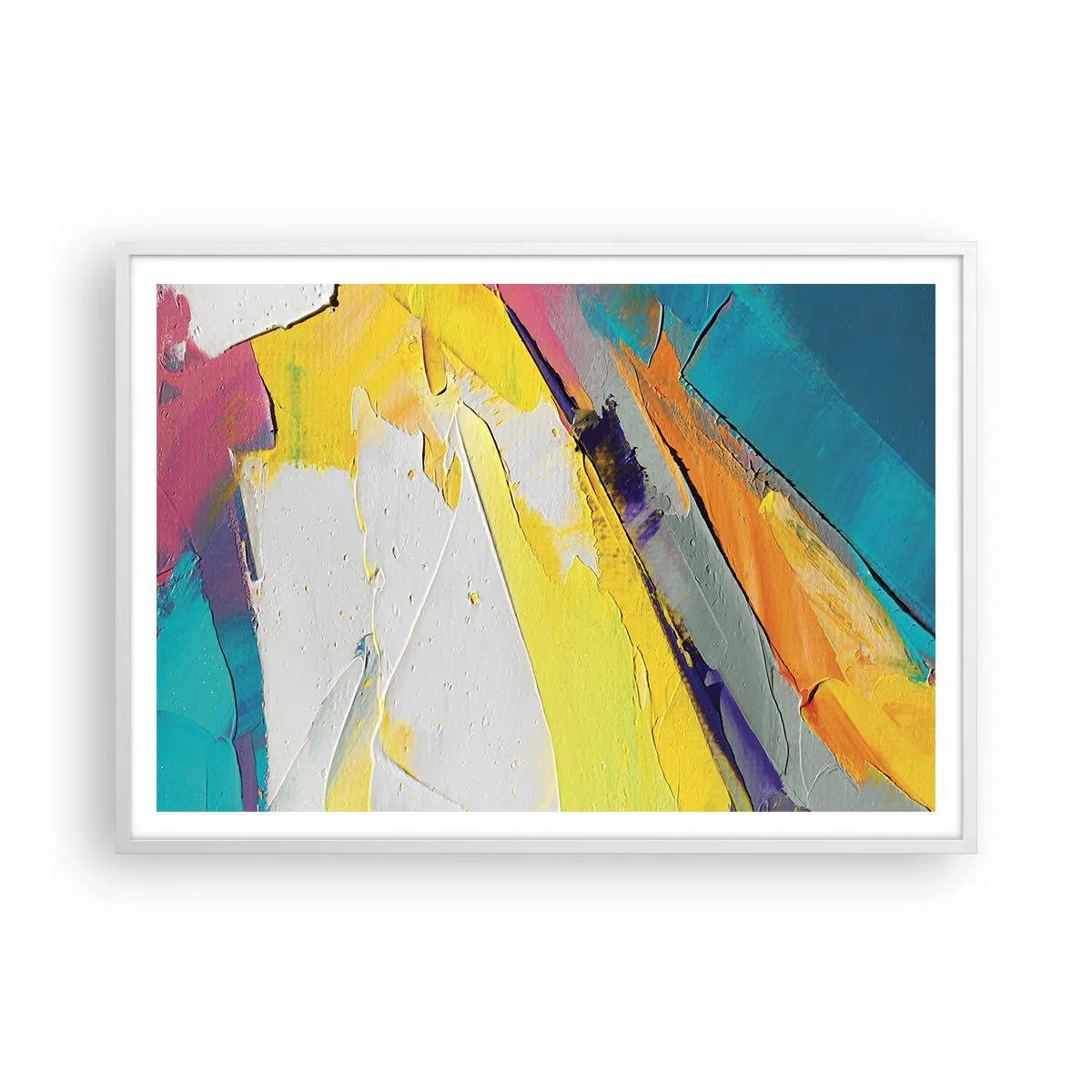 Plakát v bílém rámu - Anatomie světla - 100x70 cm