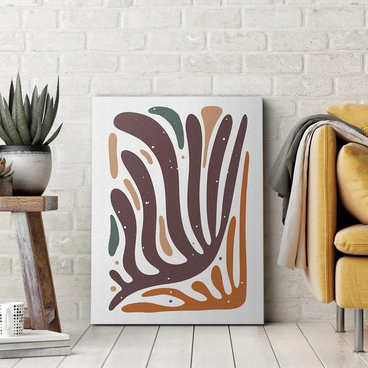 Obraz na plátně - Organická a radiální kompozice - 50x70 cm