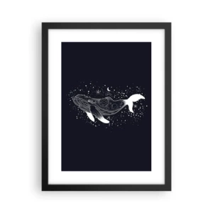Plakát v černém rámu - V oceánu vesmíru - 30x40 cm