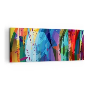 Obraz na plátně - Barevná závrať - 120x50 cm