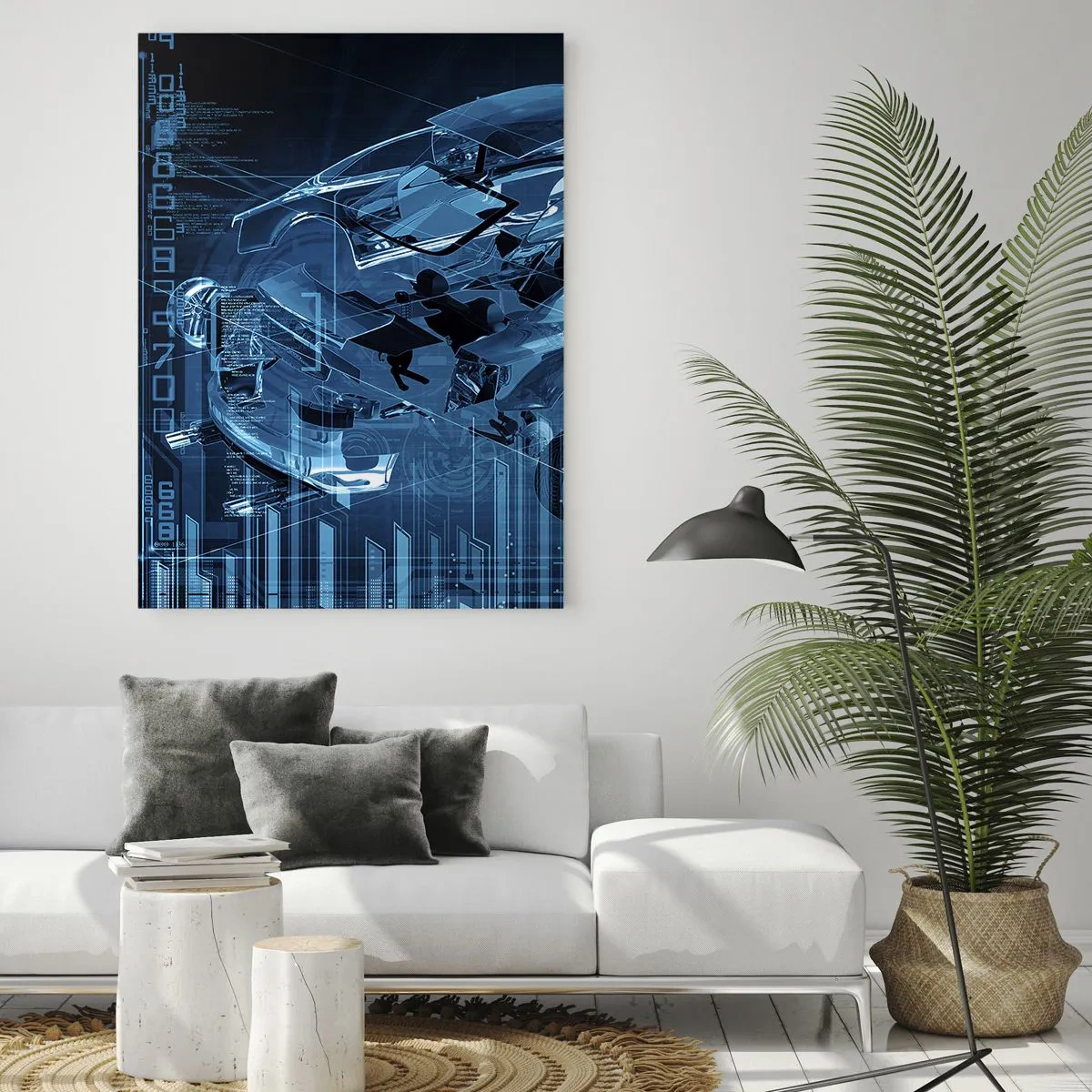 Obraz na skle - Inženýrská anatomie - 50x70 cm