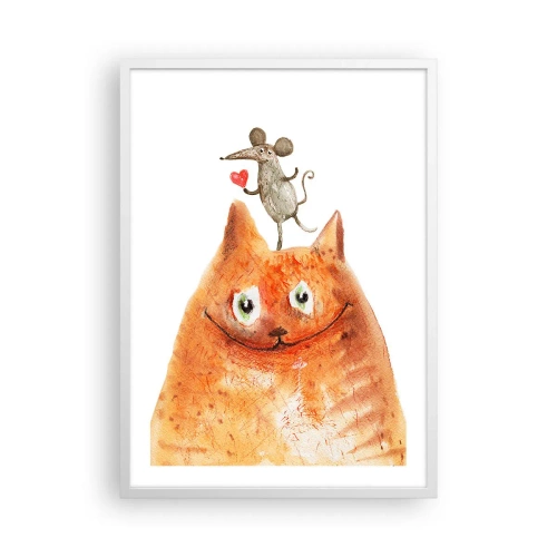 Plakát v bílém rámu - Paradoxy lásky - 50x70 cm