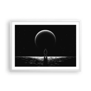 Plakát v bílém rámu - Tváři v tvář - 70x50 cm