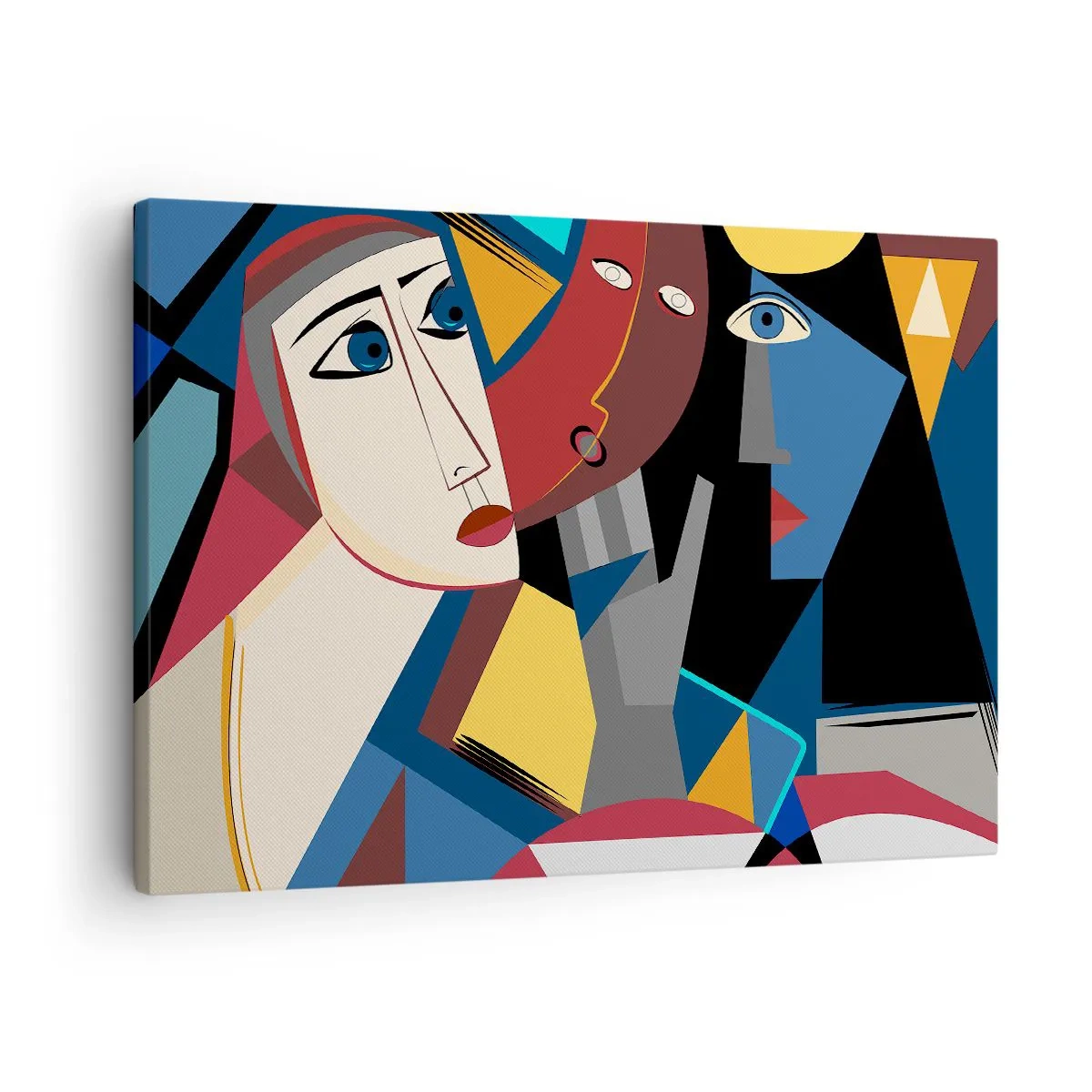 Obraz na plátně - Konverzace kubistů - 70x50 cm