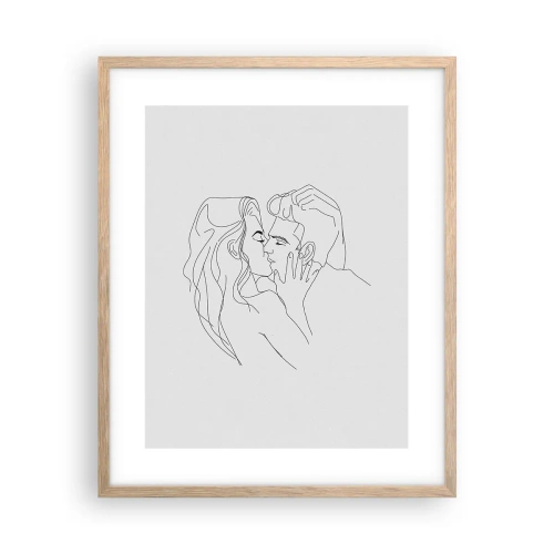 Plakát v rámu světlý dub - Jedním tahem - 40x50 cm